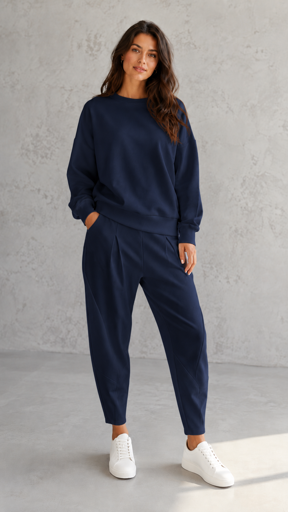 Women's Casual Oversized Sweatshirt & Jogger Set