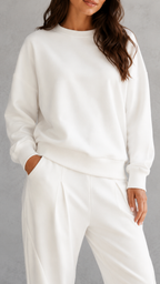 Women's Casual Oversized Sweatshirt & Jogger Set