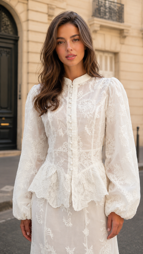 embroidered lace maxi dress