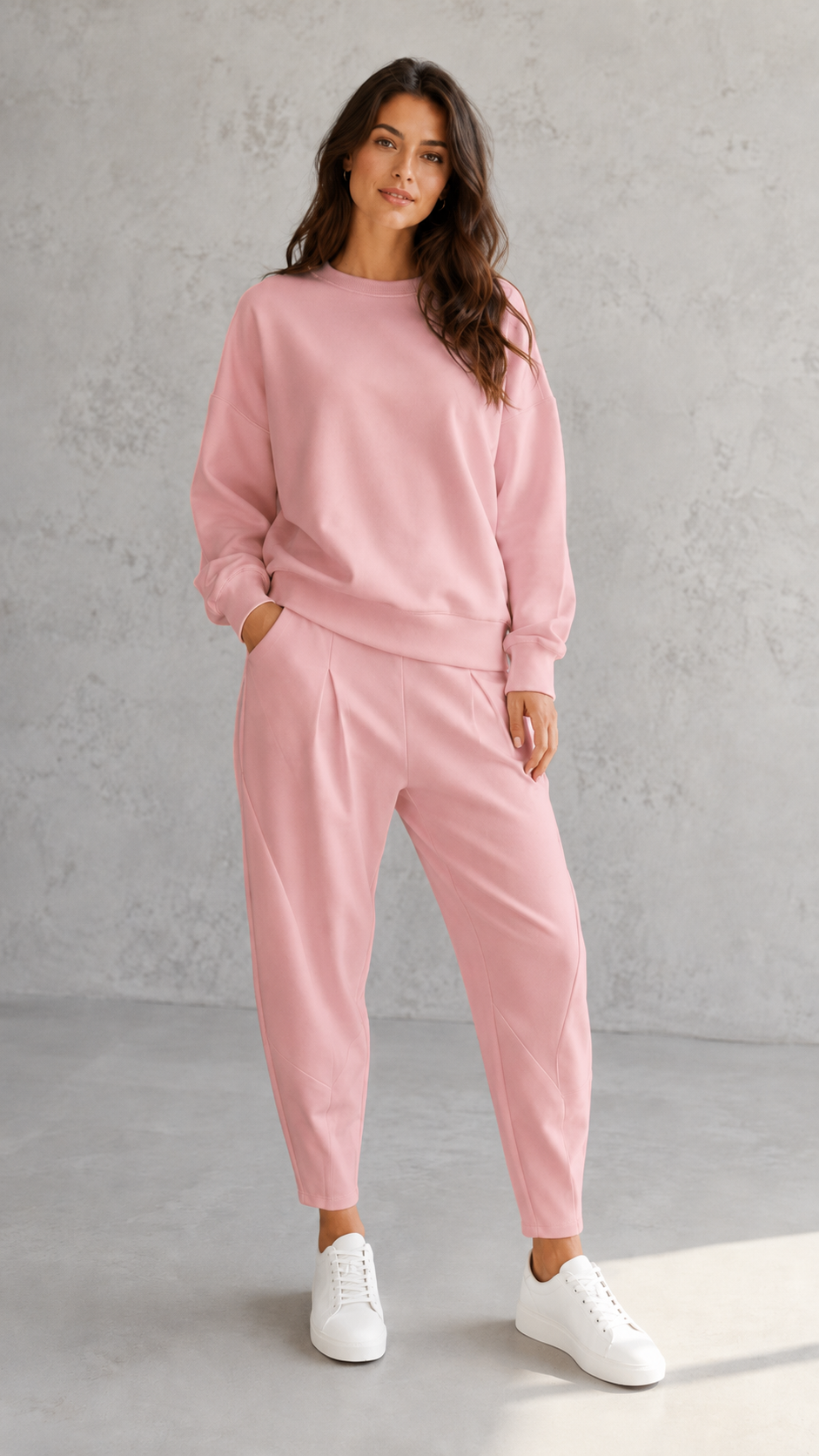 Women's Casual Oversized Sweatshirt & Jogger Set