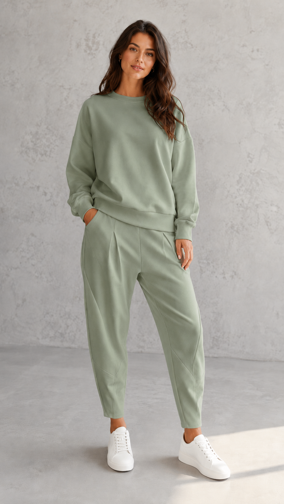 Women's Casual Oversized Sweatshirt & Jogger Set