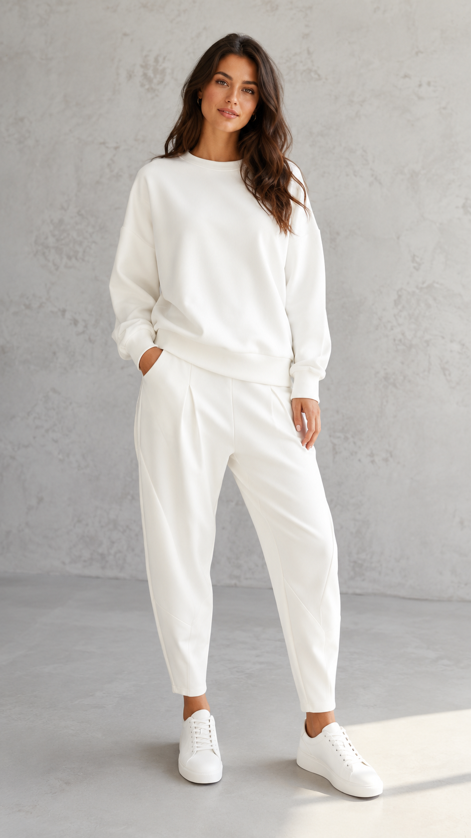 Women's Casual Oversized Sweatshirt & Jogger Set