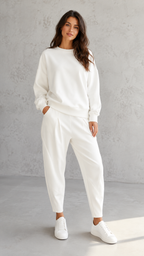 Women's Casual Oversized Sweatshirt & Jogger Set