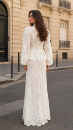 embroidered lace maxi dress